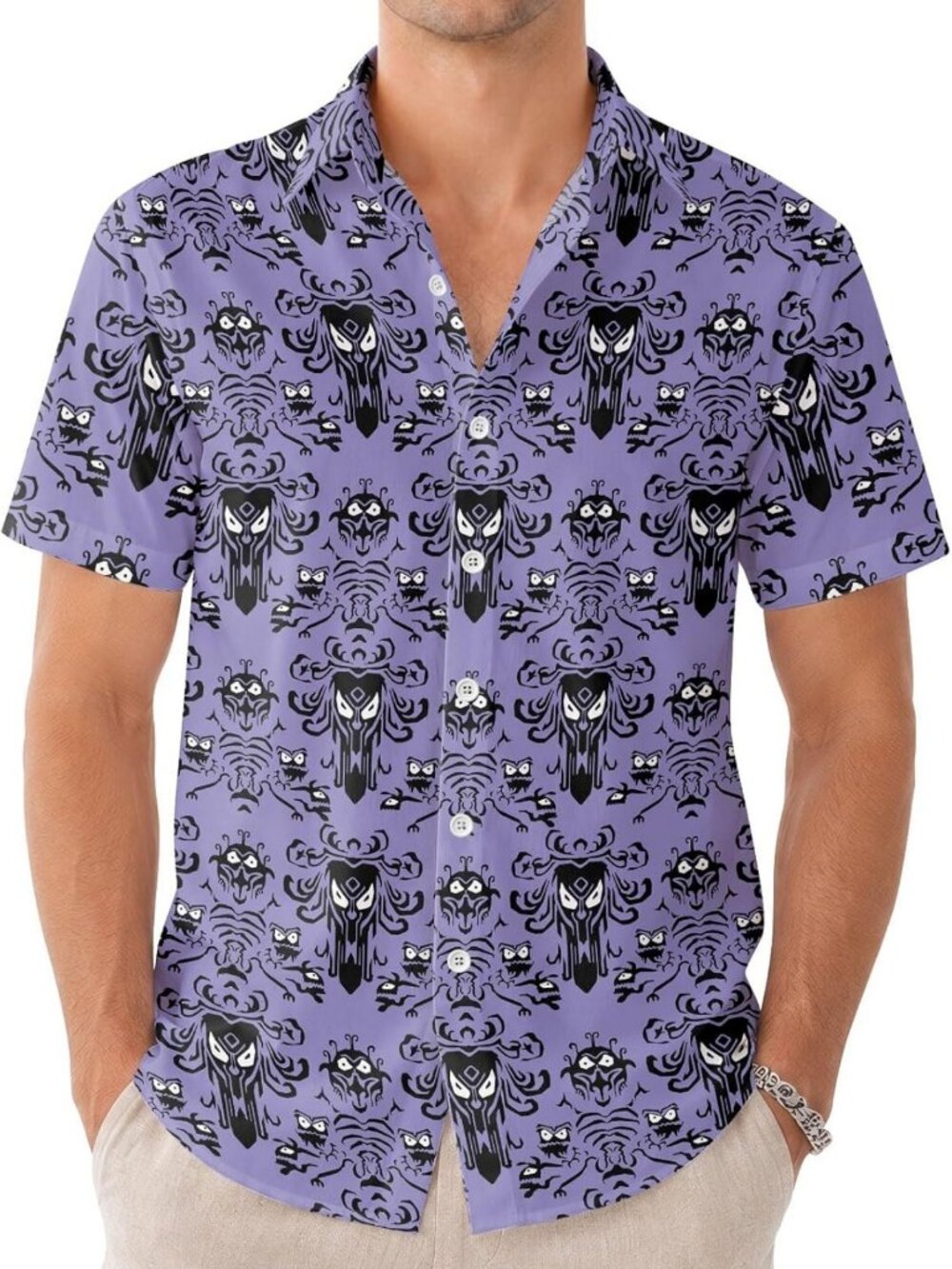 99TIMORO Movie Characters Halloween Shirt for Men Short Sleeve Top